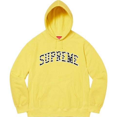 Supreme Hearts Arc Hooded Sweatshirt - Light Lemon