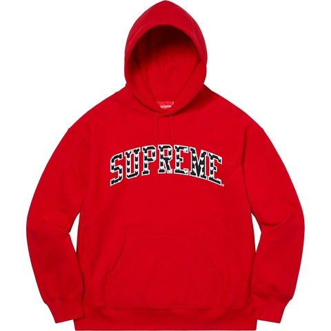 Supreme Hearts Arc Hooded Sweatshirt - Red