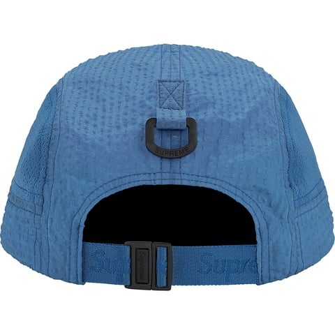 Supreme Mesh Seersucker Camp Cap - Blue