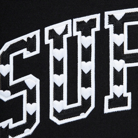 Supreme Hearts Arc Hooded Sweatshirt - Black