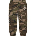 Supreme Swarovski S Logo Sweatpant (SS21) - Woodland Camo