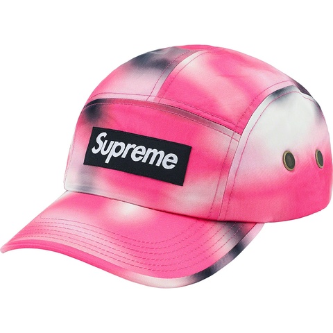 Supreme Washed Satin Camo Camp Cap - Pink Camo