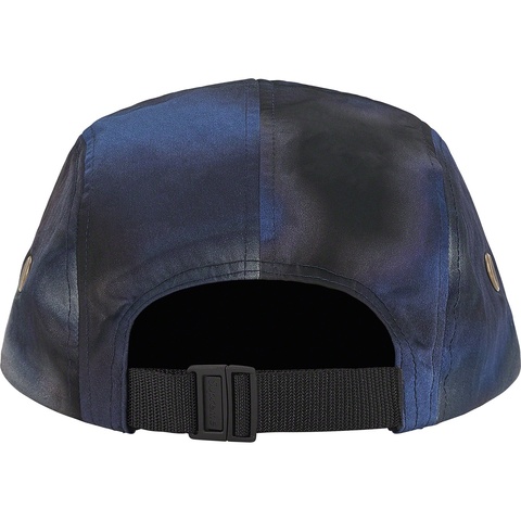 Supreme Washed Satin Camo Camp Cap - Blue Camo