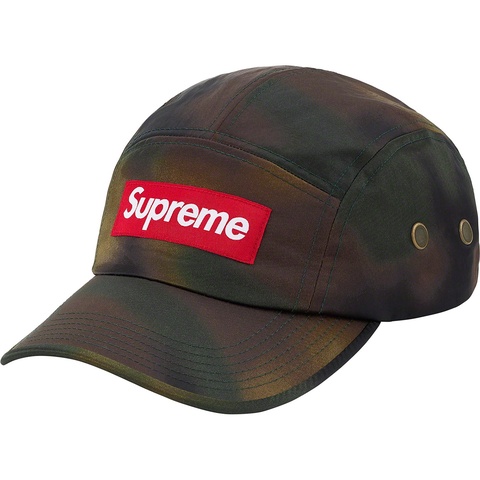 Supreme Washed Satin Camo Camp Cap - Woodland Camo