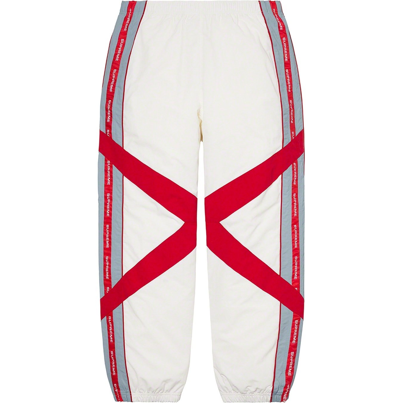 Supreme Cross Paneled Track Pant (SS21) - White - $138