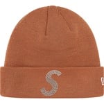 Supreme New Era Swarovski S Logo Beanie (SS21) - Brown