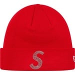 Supreme New Era Swarovski S Logo Beanie (SS21) - Red