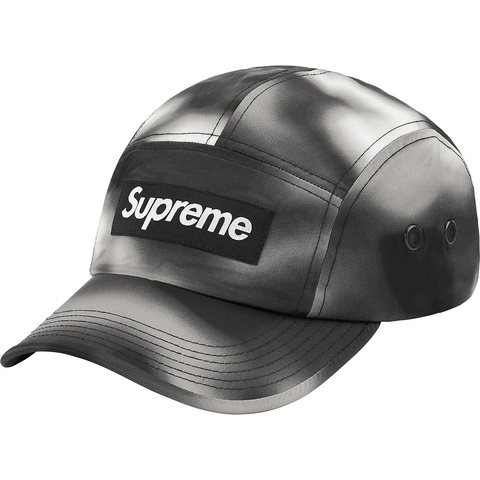 Supreme Washed Satin Camo Camp Cap - Snow Camo
