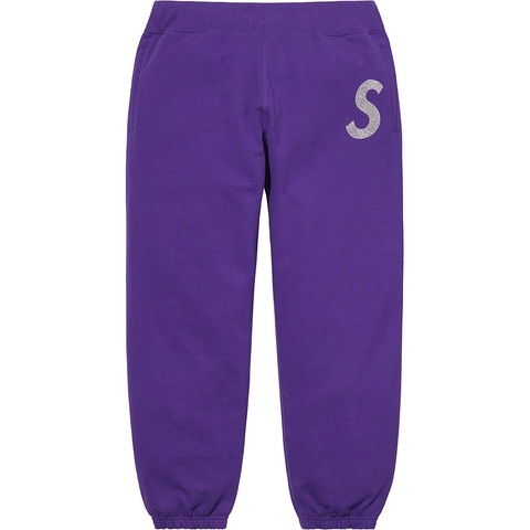 Supreme Swarovski® S Logo Sweatpant - Purple