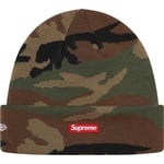 Supreme New Era Swarovski S Logo Beanie (SS21) - Woodland Camo