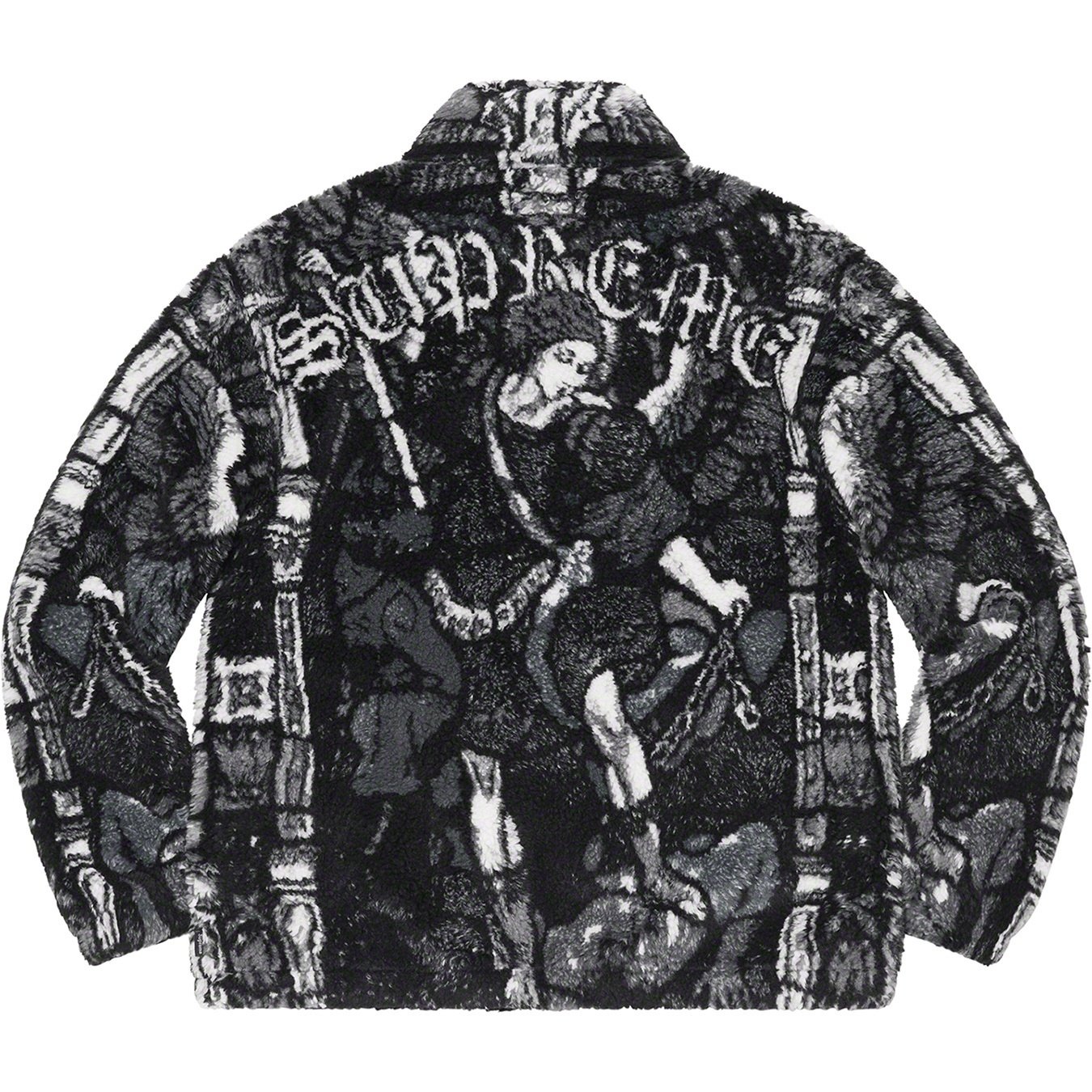 Supreme Saint Michael Fleece Jacket (SS21) - Black - $198
