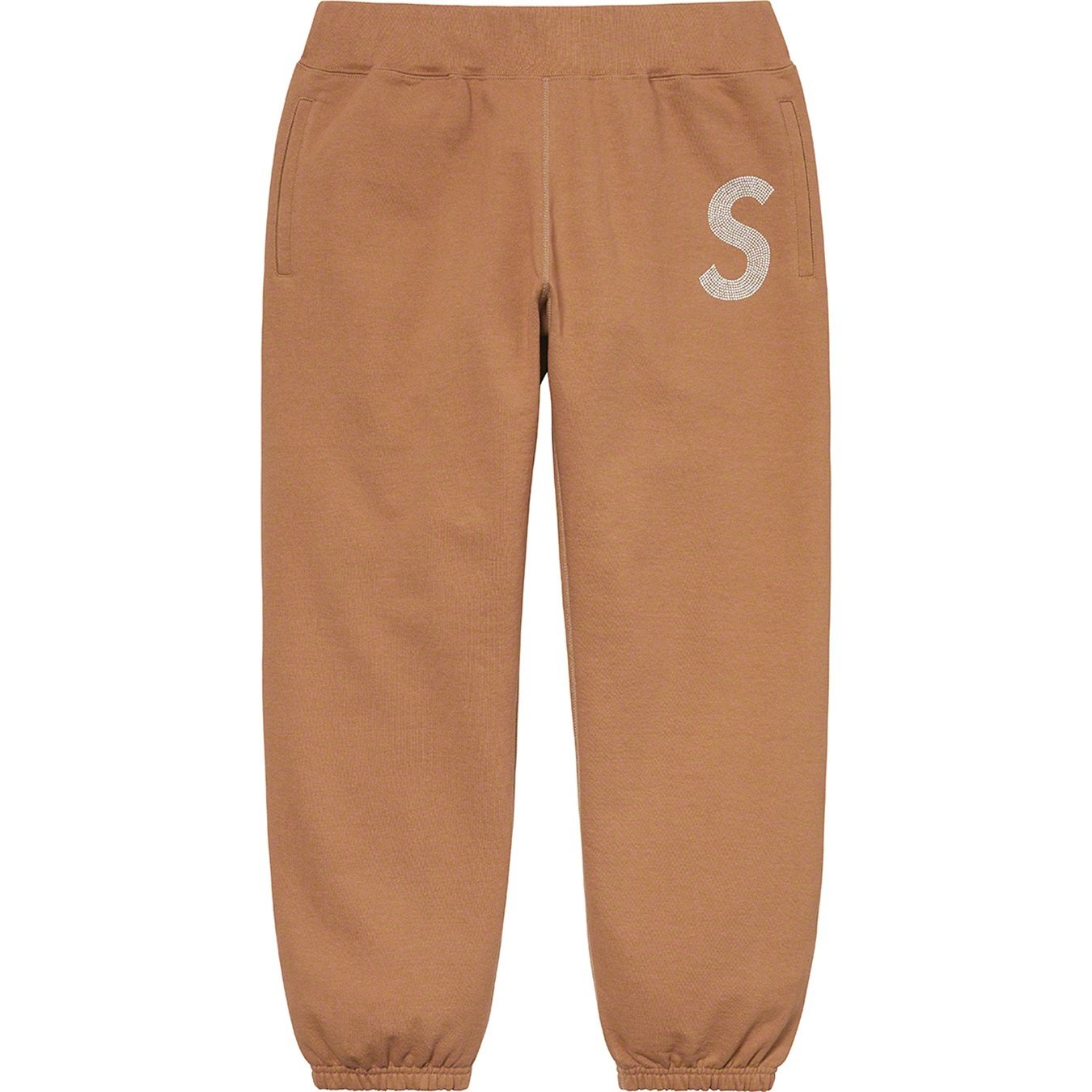Supreme Swarovski S Logo Sweatpant (SS21) - Brown - $298