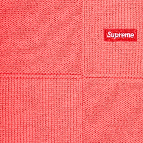Tonal Checkerboard Small Box Sweater - Supreme