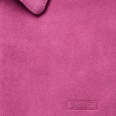 Supreme Suede Harrington Jacket - Dusty Pink