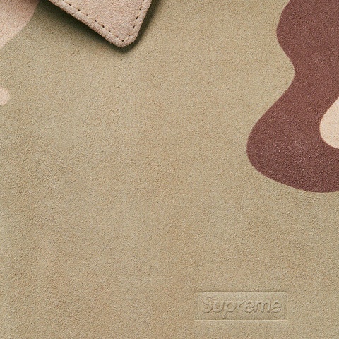 Supreme Suede Harrington Jacket - Desert Camo