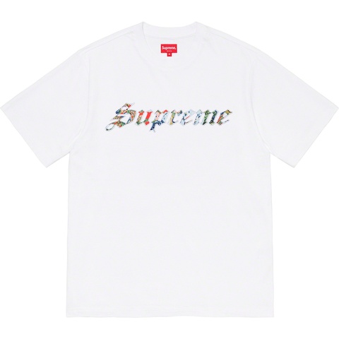 Supreme Floral Applique S/S Top 白 シュプリーム Floral Appliqué S/S Top - spring/summer 2021 - Supreme