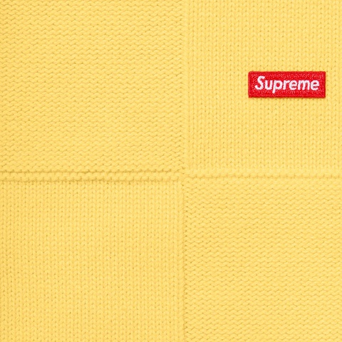 Tonal Checkerboard Small Box Sweater - Supreme