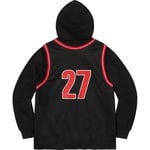 Supreme Basketball Jersey Hooded Sweatshirt (SS21) - Black