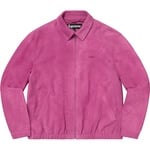 Supreme Suede Harrington Jacket (SS21) - Dusty Pink