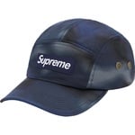 Supreme Washed Satin Camo Camp Cap (SS21) - Blue Camo