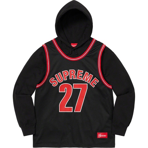 トップス Supreme Basketball Jersey Hooded Supreme - Basketball Jersey Hooded Sweatshirt - UG.SHAFT