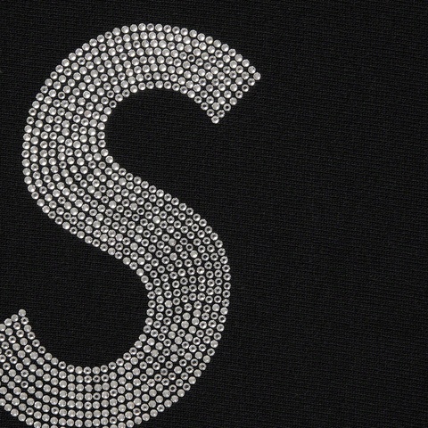 Supreme Swarovski® S Logo Hooded Sweatshirt - Black