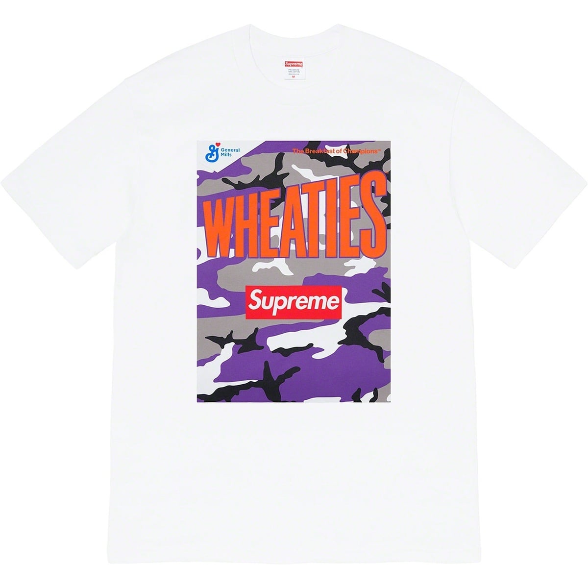 Supreme Supreme®/Wheaties® Tee (spring/summer 2021) - $48.00