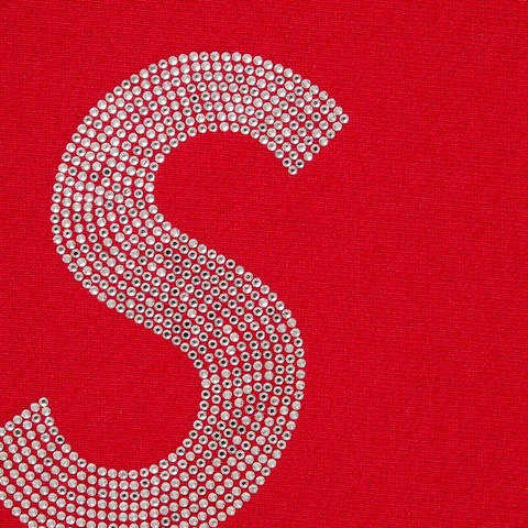 Supreme Swarovski® S Logo Hooded Sweatshirt - Red