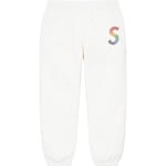Supreme Swarovski S Logo Sweatpant (SS21) - White