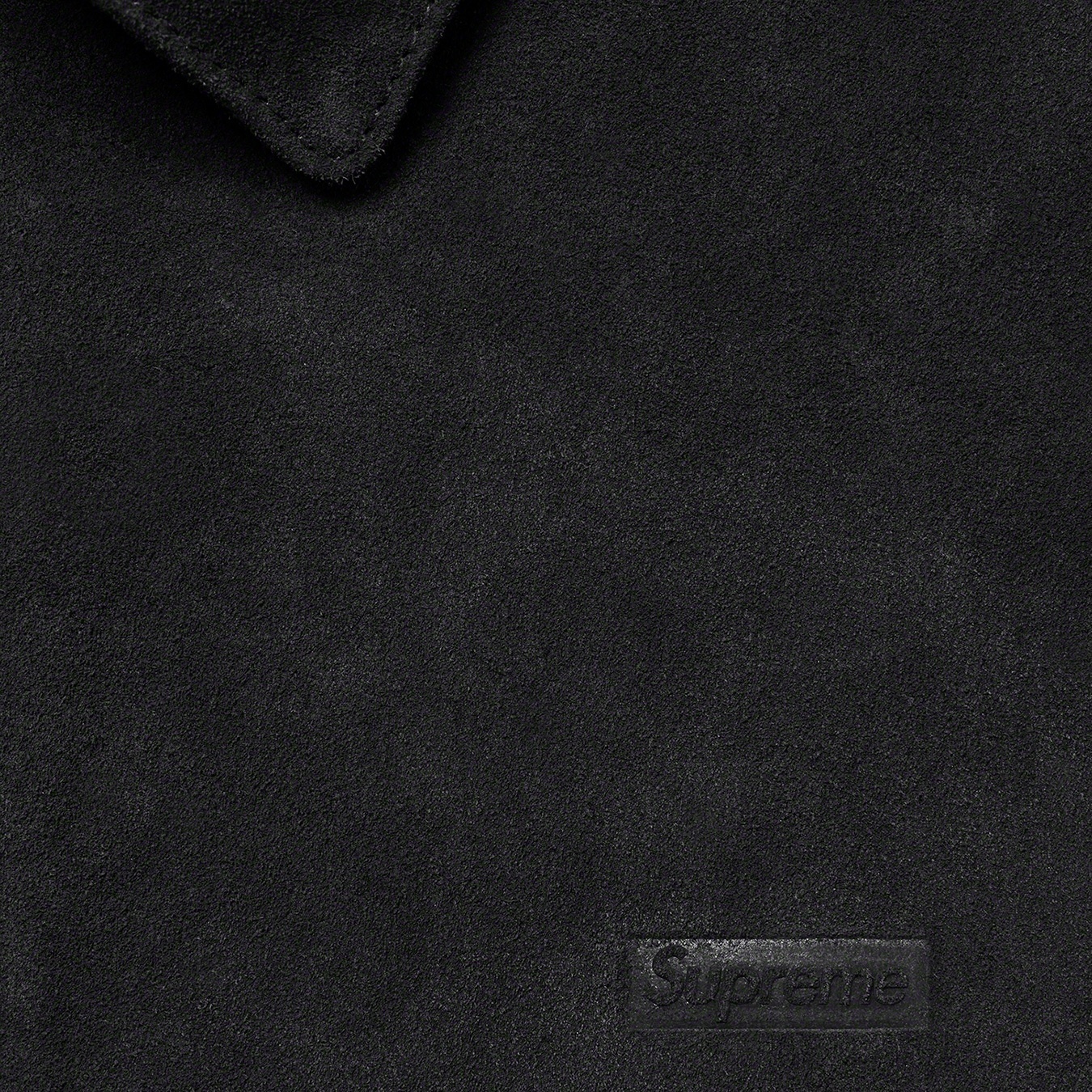 Supreme Suede Harrington Jacket (SS21) - Black - $498