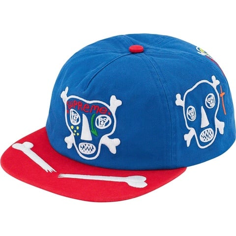 Supreme Clayton Patterson/Supreme Skulls 5-Panel - Royal