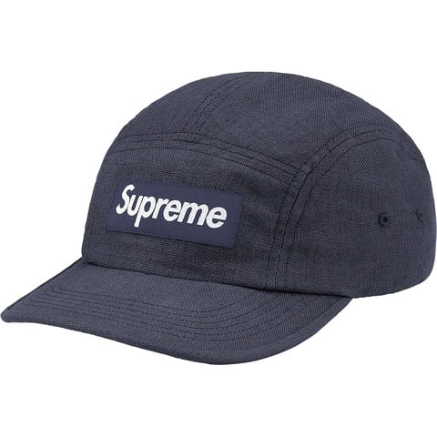 Supreme Linen Camp Cap - Navy