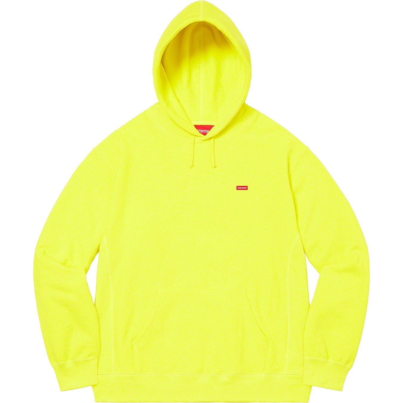 Supreme Small Box Hooded Sweatshirt (SS21) - Bright Yellow - $148