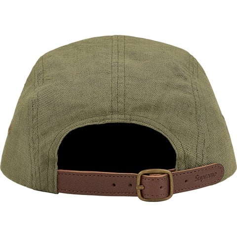 Supreme Linen Camp Cap - Olive