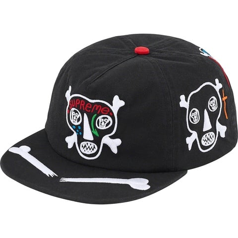 Supreme Clayton Patterson/Supreme Skulls 5-Panel - Black