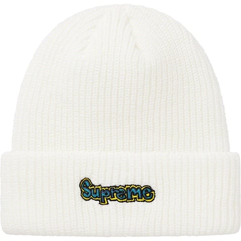 Supreme Gonz Logo Beanie - White