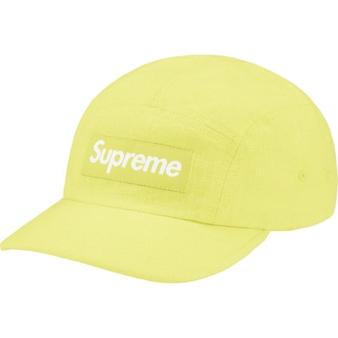 Supreme Linen Camp Cap - Lime