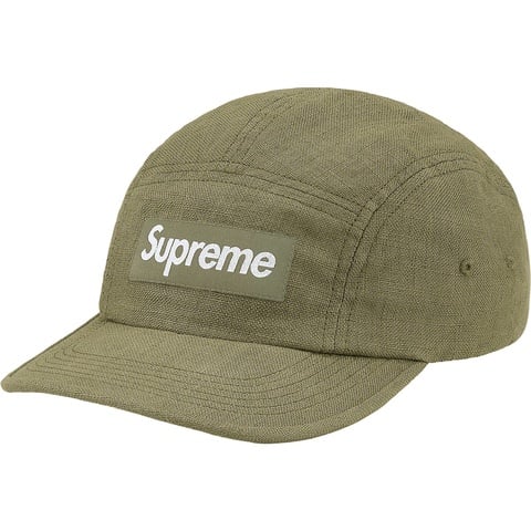Supreme Linen Camp Cap - Olive