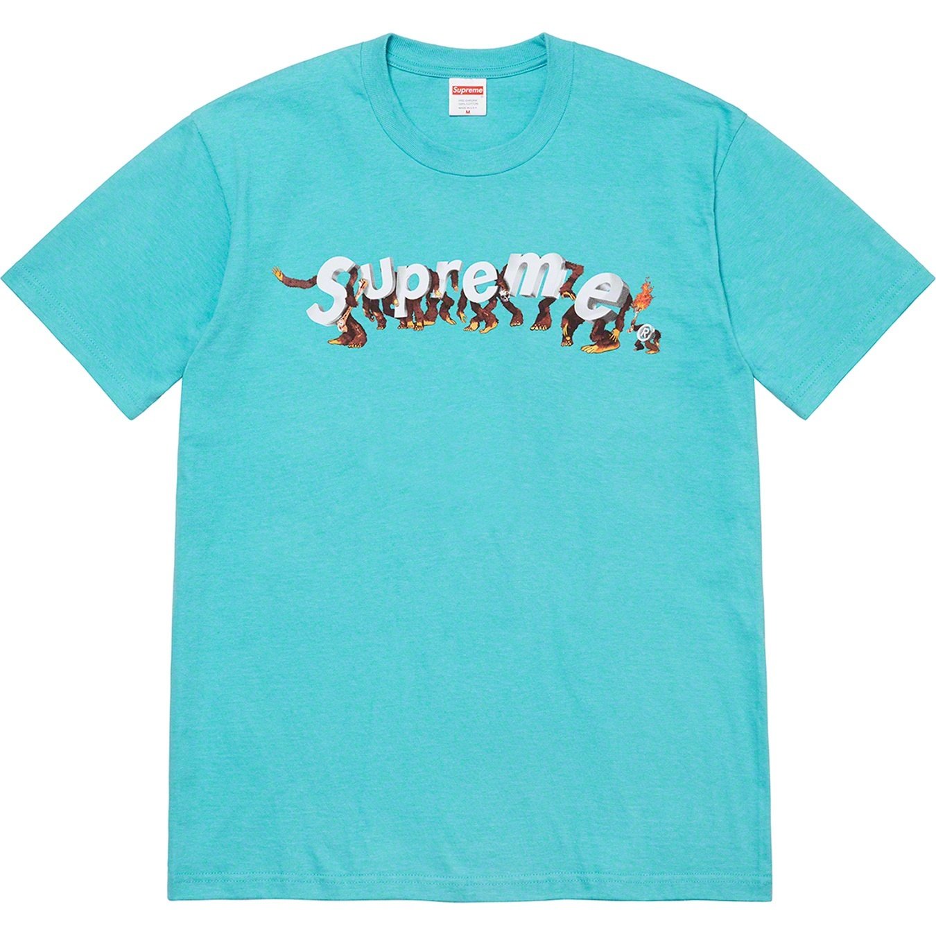 Supreme Apes Tee (SS21) - Light Teal - $38