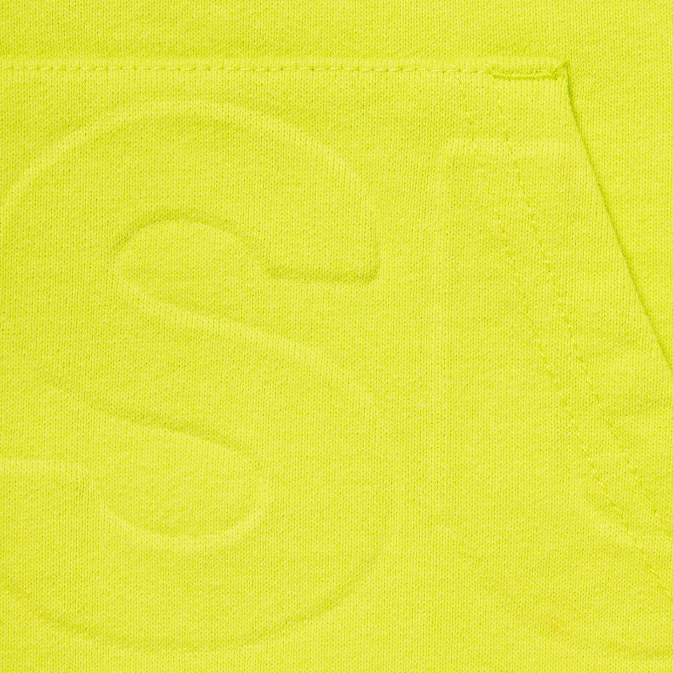 Supreme Embossed Logos Hooded Sweatshirt (SS21) - Acid Green - $158