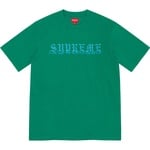 Supreme Old English Rhinestone S S Top (SS21) - Green