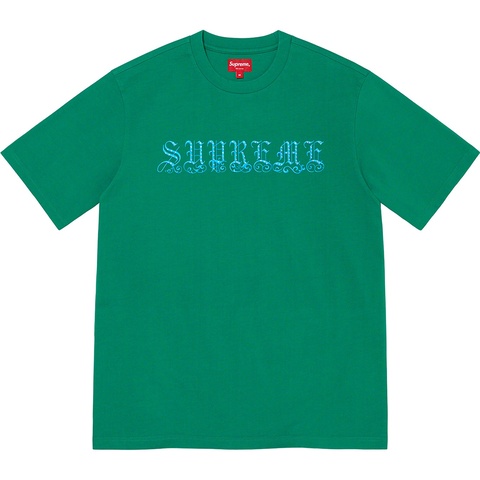Old English Rhinestone S/S Top - Supreme