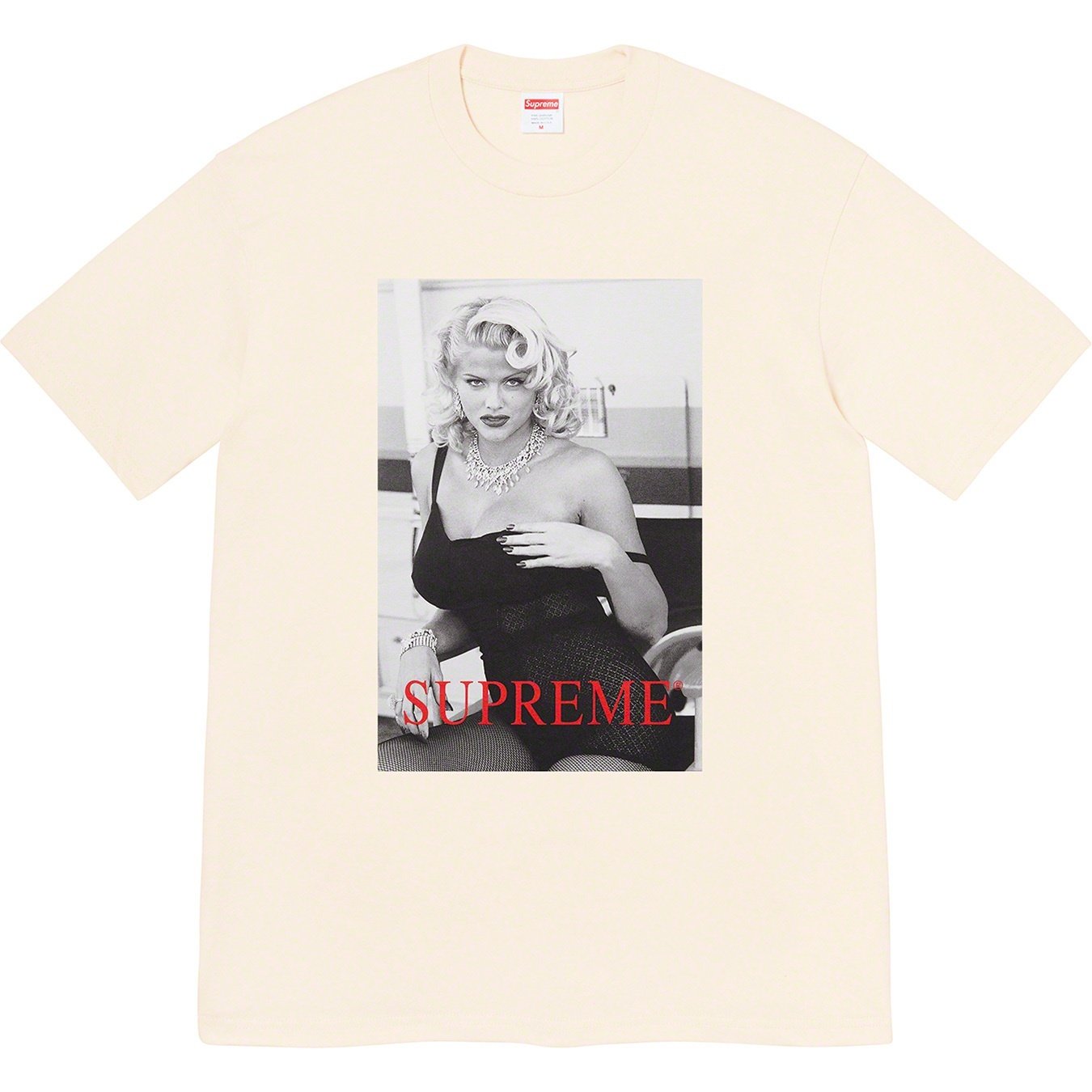 Supreme Anna Nicole Smith Tee (SS21) - Natural - $48