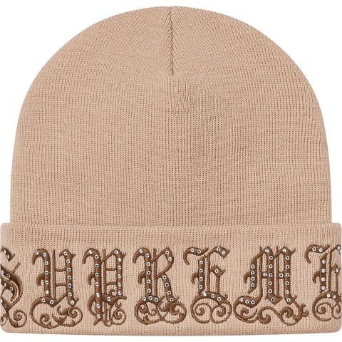 Old English Rhinestone Beanie - spring/summer 2021 - Supreme