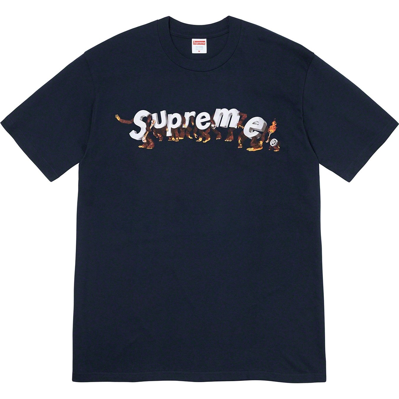 Supreme Apes Tee (SS21) - Navy - $38