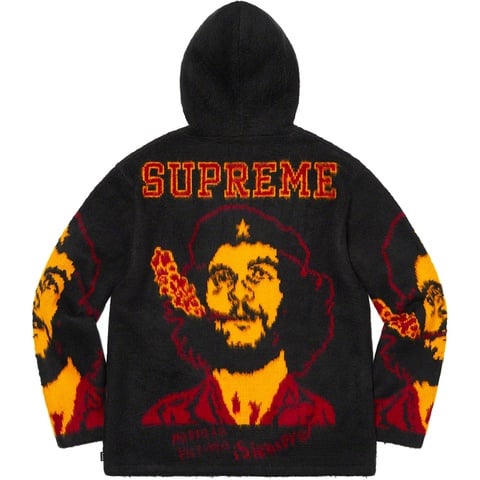 Supreme Che Hooded Zip Up Sweater - Black