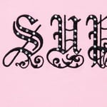 Supreme Old English Rhinestone S S Top (SS21) - Light Pink