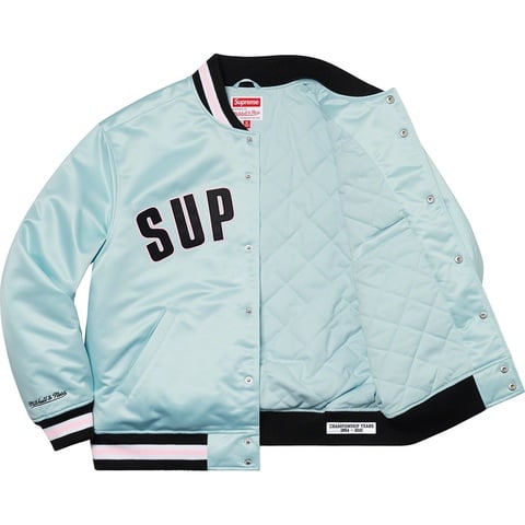Supreme®/Mitchell & Ness® Satin Varsity Jacket - Supreme