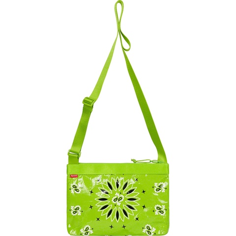 Supreme Bandana Tarp Side Bag - Bright Green