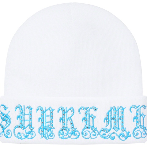 Old English Rhinestone Beanie - spring/summer 2021 - Supreme